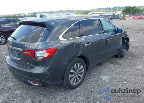 2014 Acura Mdx Technology Package z USA, uszkodzony, nr VIN 5FRYD4H45EB037428